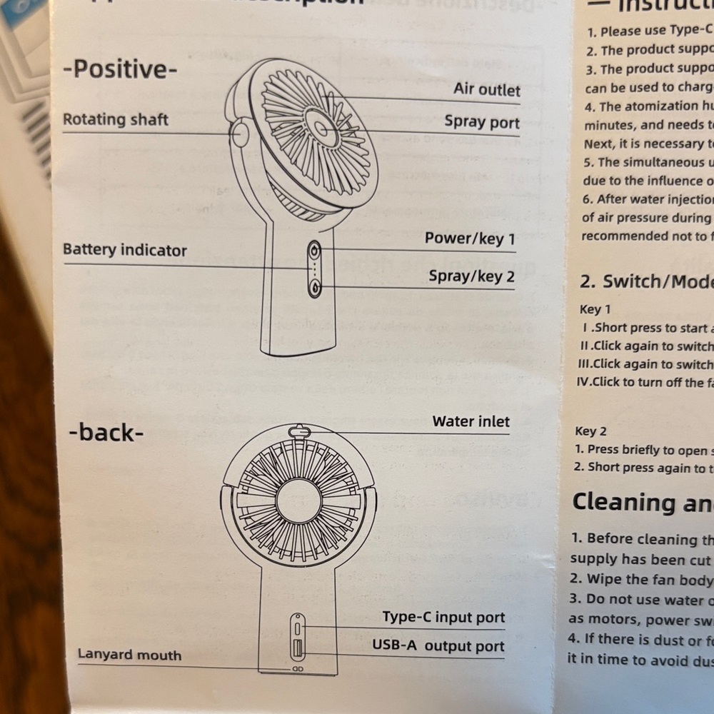 White Humidifier Fan - Picture 6 of 10